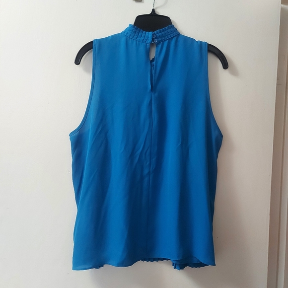 Pleated sleeveles blouse - Picture 4 of 5